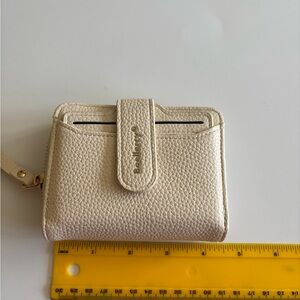 Cream Textured Wallet - Baellery